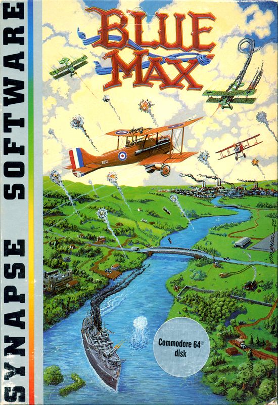 Blue Max box art for Commodore 64